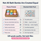 Fizzy Bath Bomb with Surprise Toy Inside for Kids — Certified Safe for Sensitive Skin