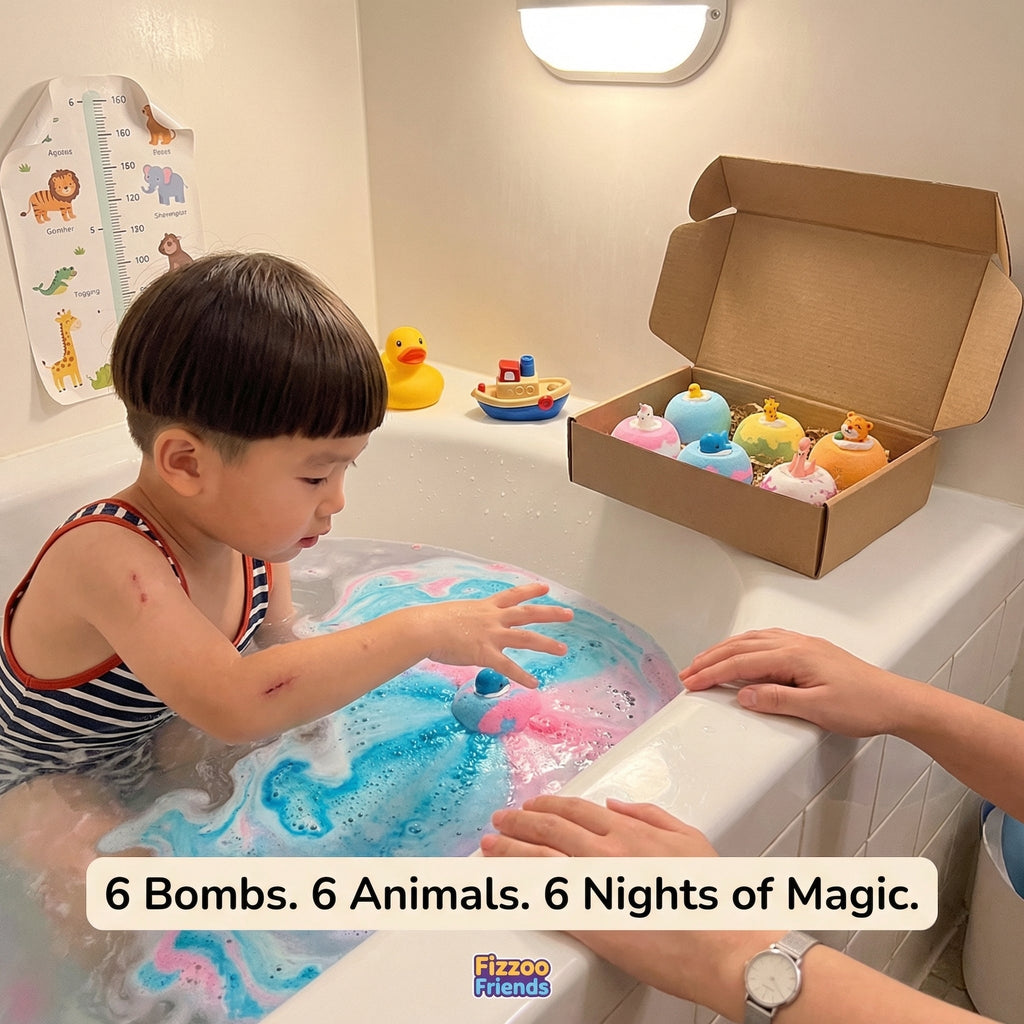 Fizzy Bath Bomb with Surprise Toy Inside for Kids — Certified Safe for Sensitive Skin