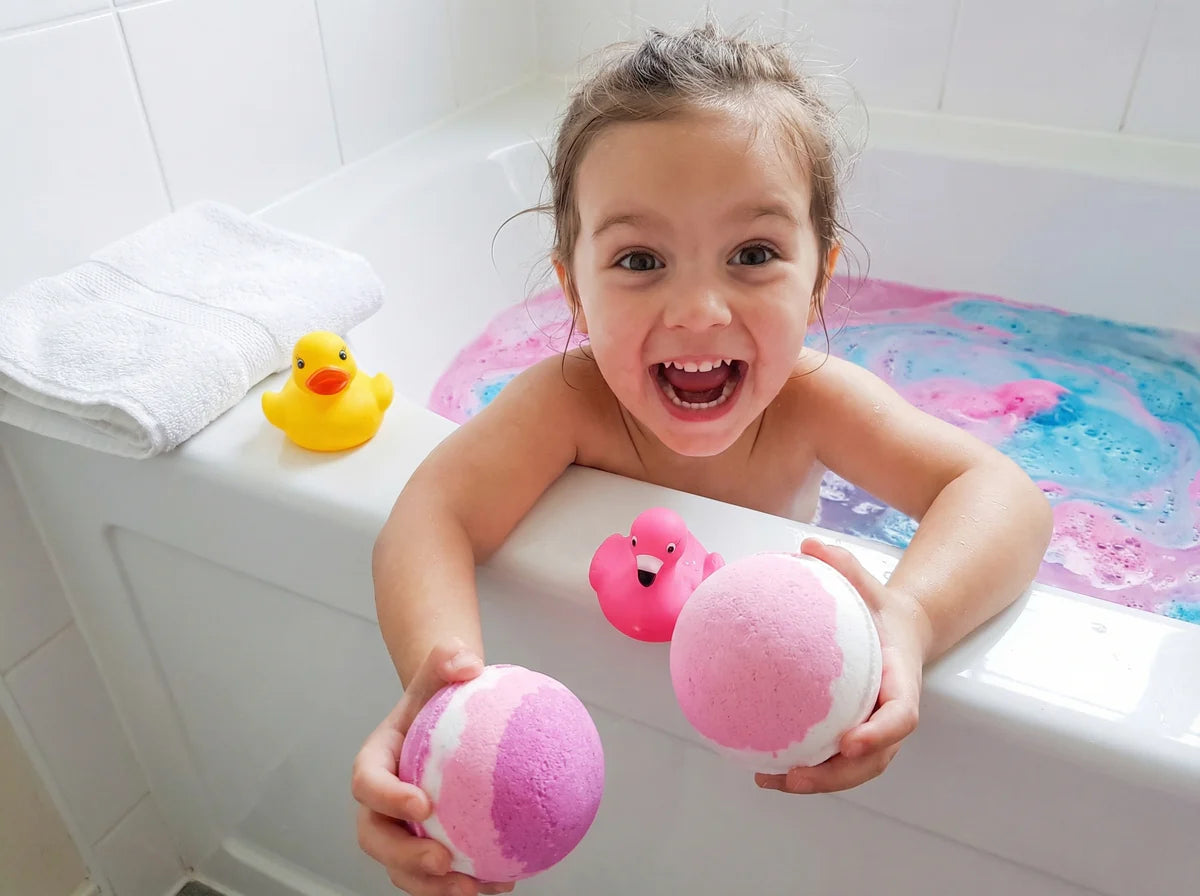 Fizzy Bath Bomb with Surprise Toy Inside for Kids — Certified Safe for Sensitive Skin