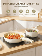 Colección Compacta de Utensilios de Cerámica para Cocinas Pequeñas, Esenciales No Tóxicos