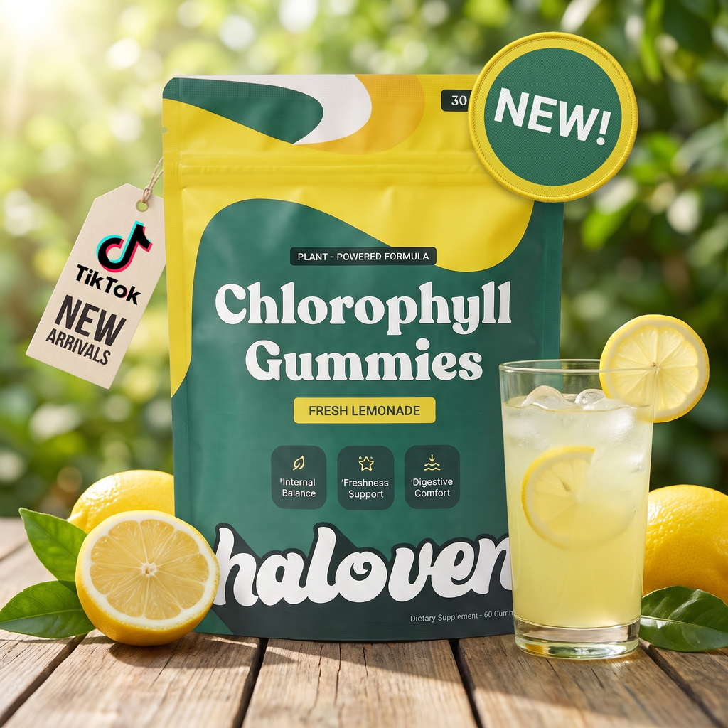 Gommes à la chlorophylle pour une haleine fraîche, une sensation de fraîcheur corporelle et le soutien digestif