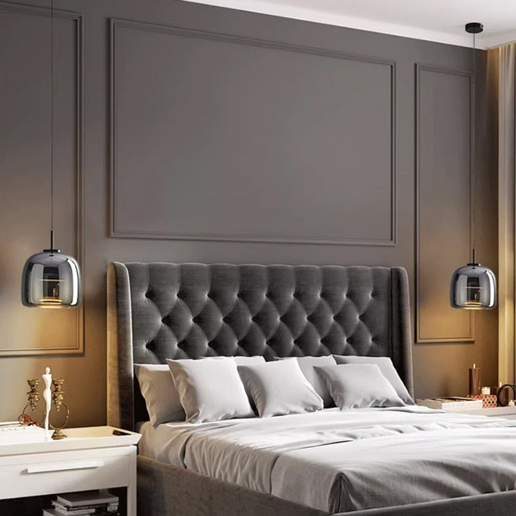 Solenra Black Glass Pendant Light For Modern Interiors