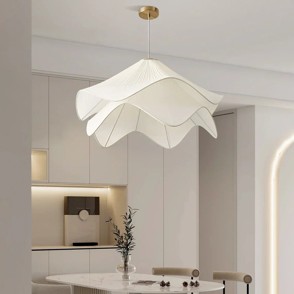 フルーリーヌ フレンチスタイル ファブリック フローラル シャンデリア