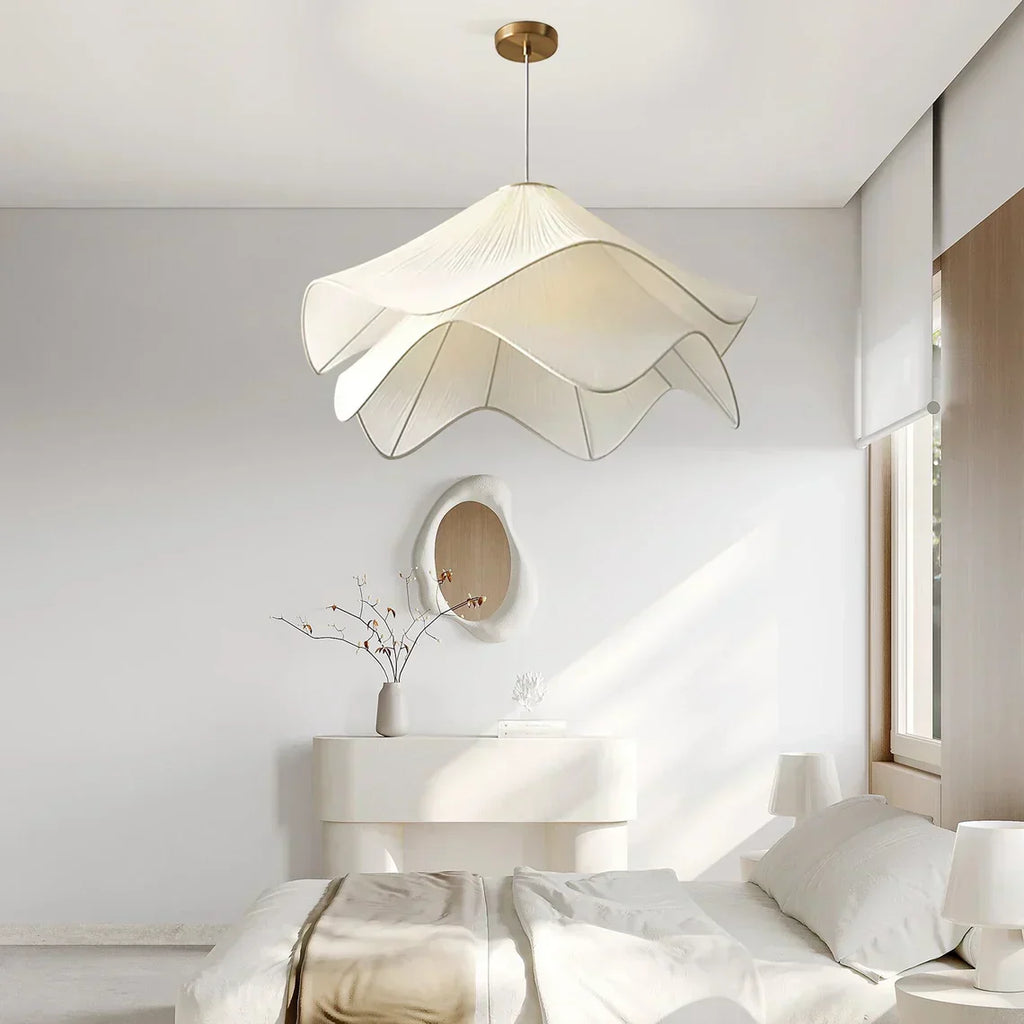 フルーリーヌ フレンチスタイル ファブリック フローラル シャンデリア