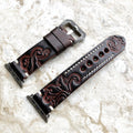 Sera Hand-Engraved Leather Band For Apple Watch Ultra And Other Models