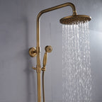 Loxley Vintage Bronze Adjustable Wall Mounted Brass Shower Kit | Petprovac