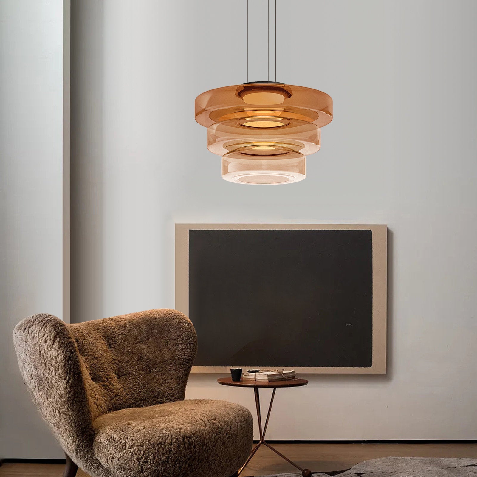 Asteron glaspendel i Bauhaus-stil loftlampe