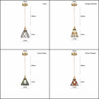 Mirella | Suspension LED en verre teinté vintage, ampoule incluse | Petprovac