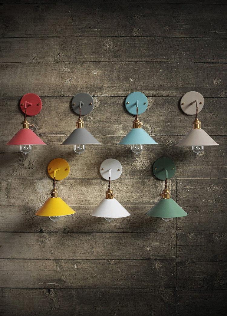 Lampada da parete Arelio Cone in stile loft industriale - Lampadina inclusa | Petprovac