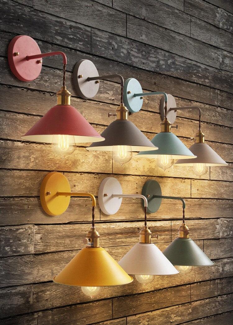 Lampada da parete Arelio Cone in stile loft industriale - Lampadina inclusa | Petprovac