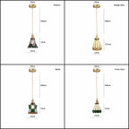 Mirella | Suspension LED en verre teinté vintage, ampoule incluse | Petprovac