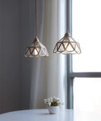 Mirelle Glass Blossom LED Pendant Lamp With Brass Frame, Vintage Style, Bulb Included | Petprovac