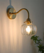 Small Vintage Glass Globe Wall Sconce | Petprovac