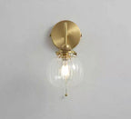 Small Vintage Glass Globe Wall Sconce | Petprovac