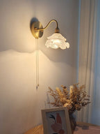 Mariselle Layered Glass Flower Wall Light in Vintage Style with Bulb Included | Petprovac