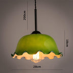 Aurelle | French Vintage Opaline Glass LED Pendant With Handkerchief-Style Shade, Bulb Included | Petprovac