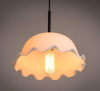 Aurelle | French Vintage Opaline Glass LED Pendant With Handkerchief-Style Shade, Bulb Included | Petprovac