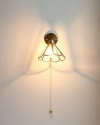 Lampu Dinding Bunga Kaca Gaya Vintage Liora Dengan Mentol Termasuk | Petprovac