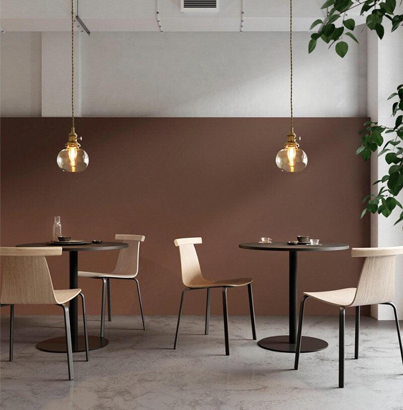 לונורה | מנורת תלייה מזכוכית בעבודת יד בסגנון וינטג' עם נורת לד כלולה | Petprovac