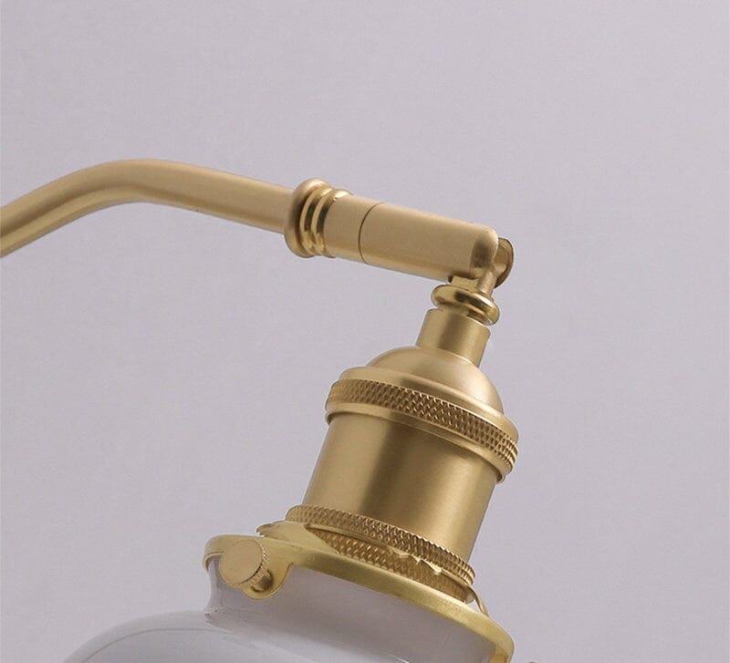 Aveline | Vintage Keramik LED Wandleuchte mit schwarzem Walnussholzgestell | Petprovac