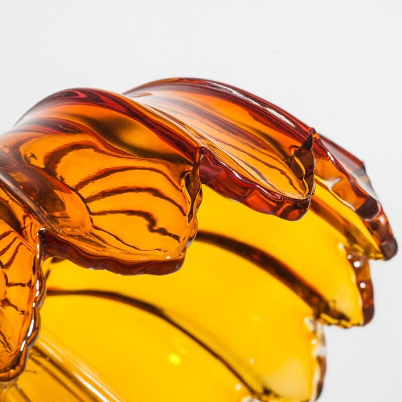 リラロータス ガラスペンダントライト ブラッシュドブラスホルダー付き 電球付属