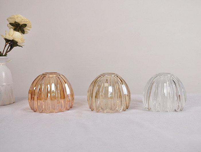 Marisel | מנורת תלייה מיני מזכוכית עם פרחים ו-LED בסגנון וינטג' - נורה כלולה | Petprovac