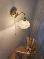 Mariselle Layered Glass Flower Wall Light in Vintage Style with Bulb Included | Petprovac