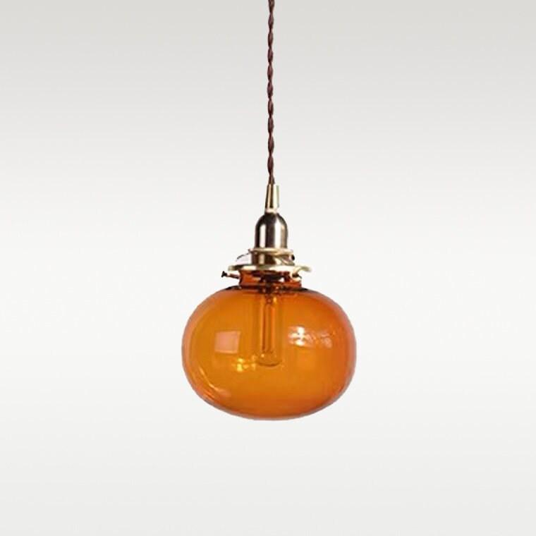 Lunora kézzel készített vintage üveg függeszték LED izzóval együtt