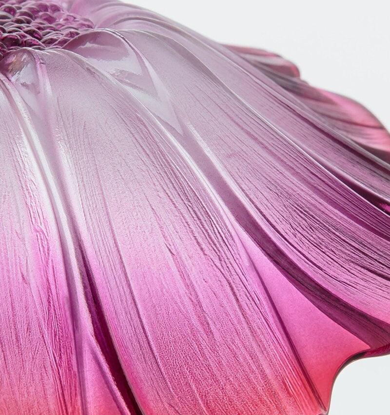 Lampada a sospensione Lunara Violet in vetro a forma di girasole, LED in stile retrò con lampadina inclusa | Petprovac