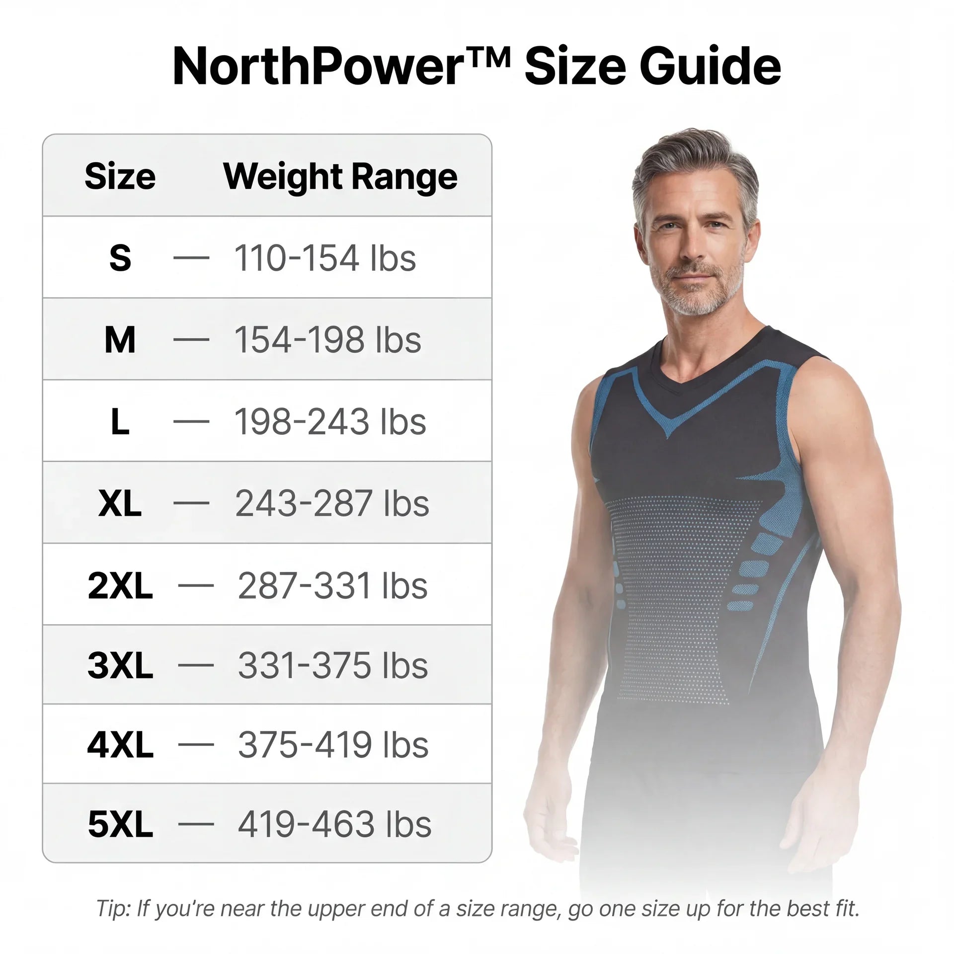Herren-Ionenform-Tanktop für ein schärferes Aussehen und sofortiges Selbstvertrauen
