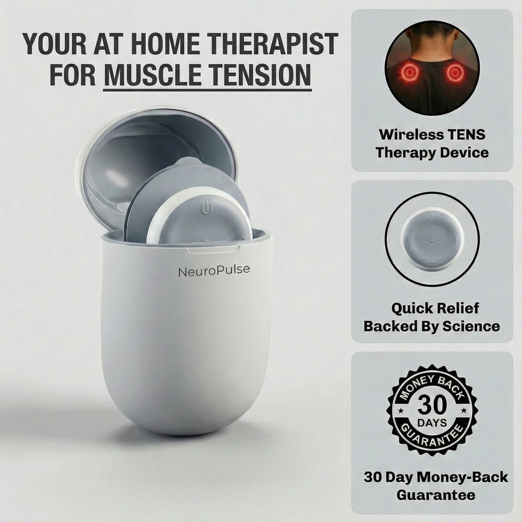 Cordless Muscle Therapy Device With Six Modes And Sixteen Levels Of Intensity