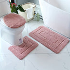 SoftStep Luxe Bath Mat Set – Non-Slip, Quick-Drying and Washable