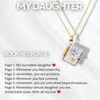 Memory Book Hanger Necklace – Symbolic Jewelry with Loving Message