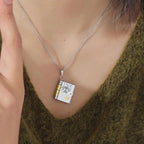 Memory Book Hanger Necklace – Symbolic Jewelry with Loving Message