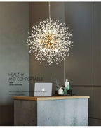 Asterra Modern Crystal Dandelion Pendant Ceiling Light