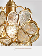 Blomstret glasvedhæng