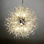 Asterra Modern Crystal Dandelion Pendant Ceiling Light