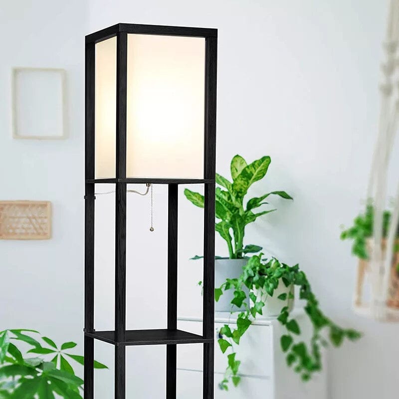 Rowan | Stehlampe mit Regalen