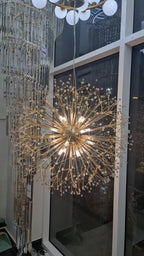 Asterra Modern Crystal Dandelion Pendant Ceiling Light