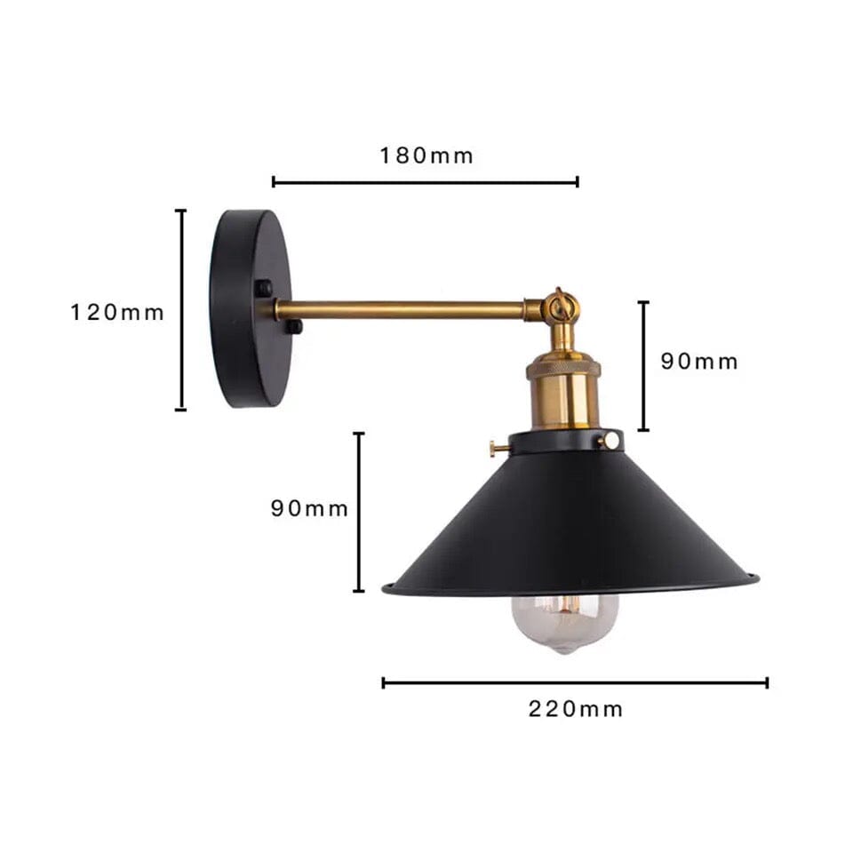Lampada da parete industriale Kestrel