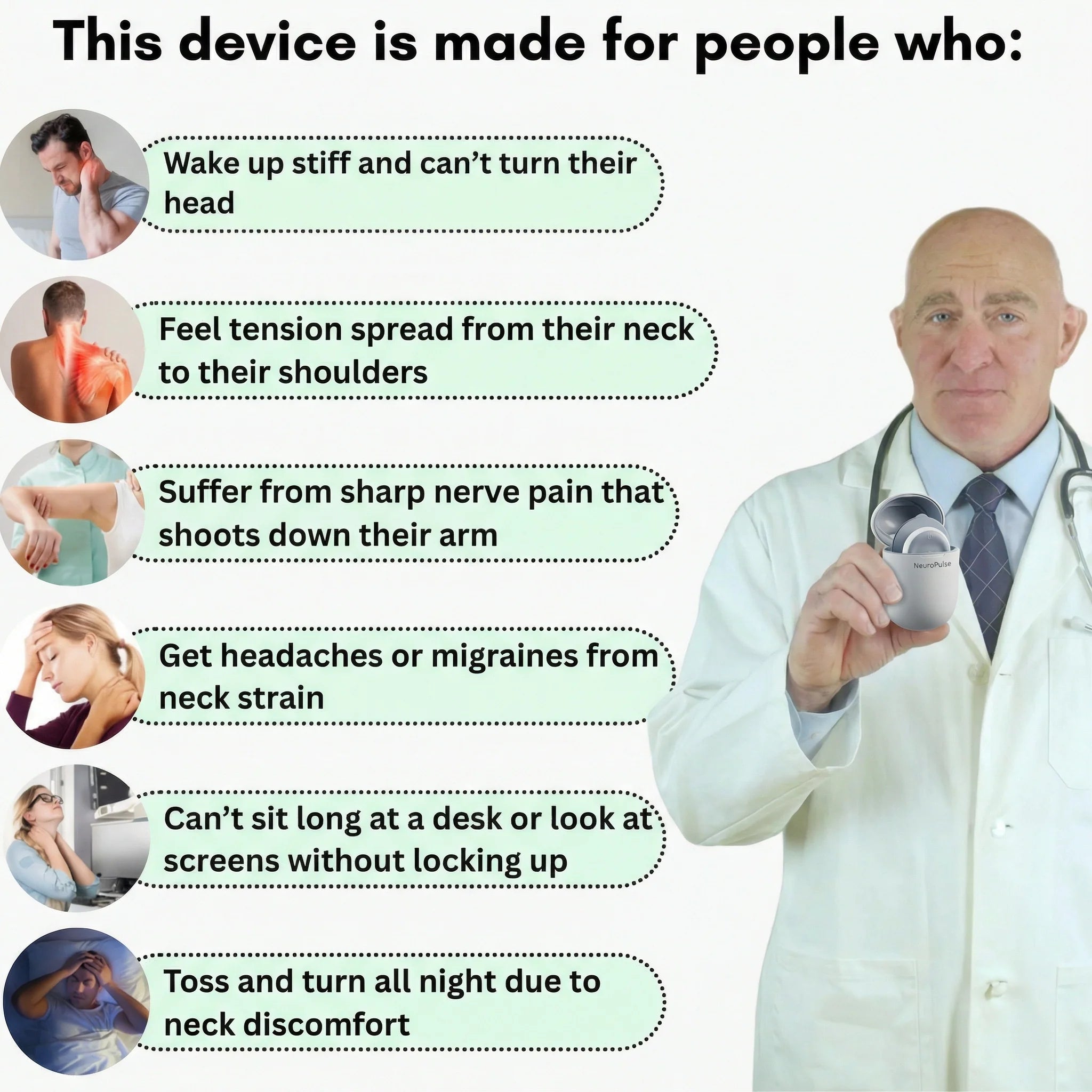 Cordless Muscle Therapy Device With Six Modes And Sixteen Levels Of Intensity