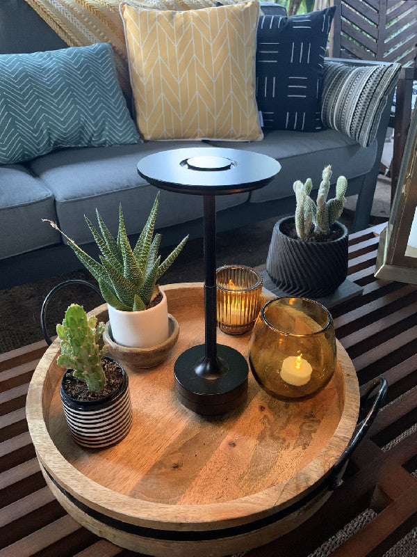 可充电无线触控调光现代金属设计LED台灯