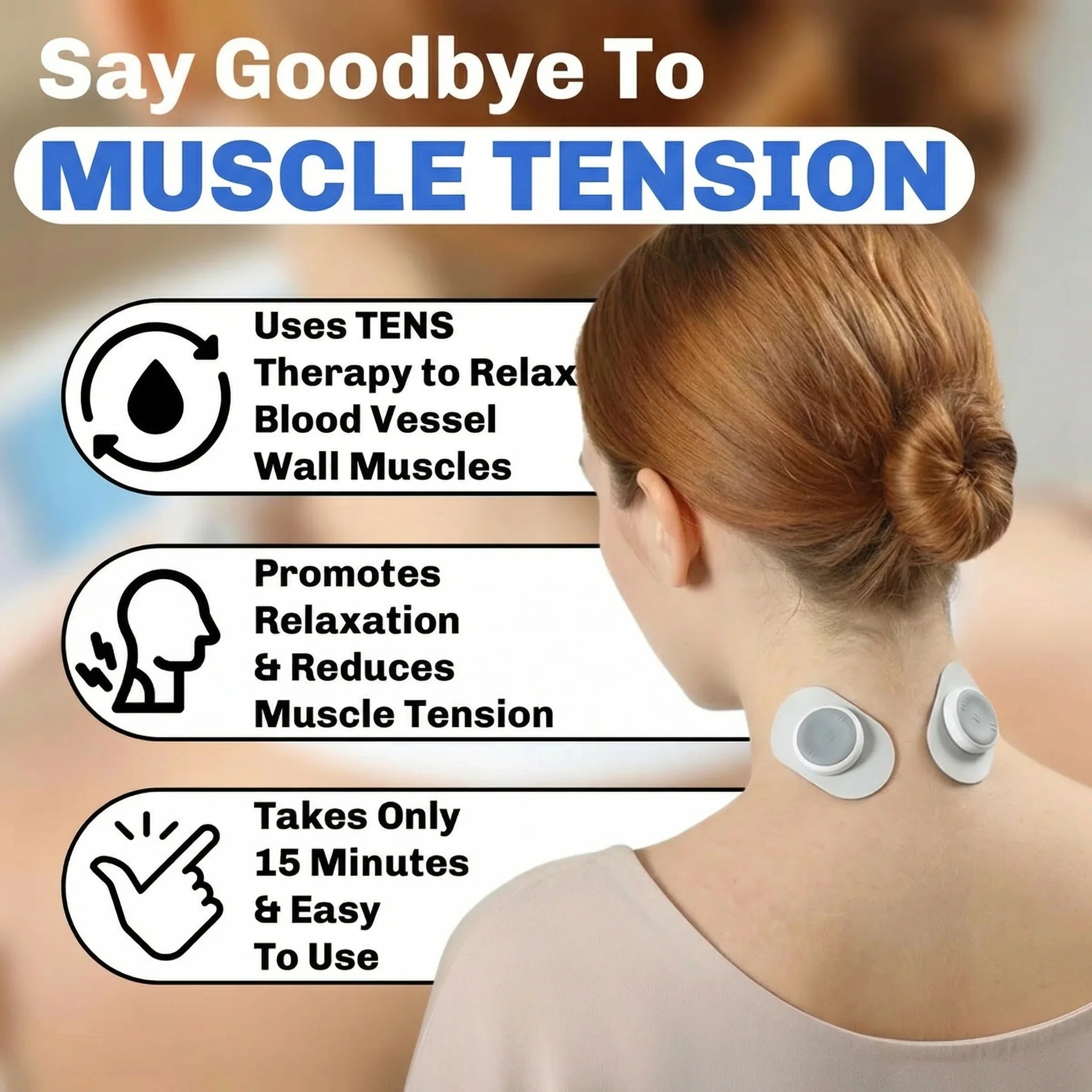 Cordless Muscle Therapy Device With Six Modes And Sixteen Levels Of Intensity