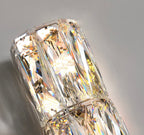 Liora klar krystall vegglampe i rustfritt stål G4 LED