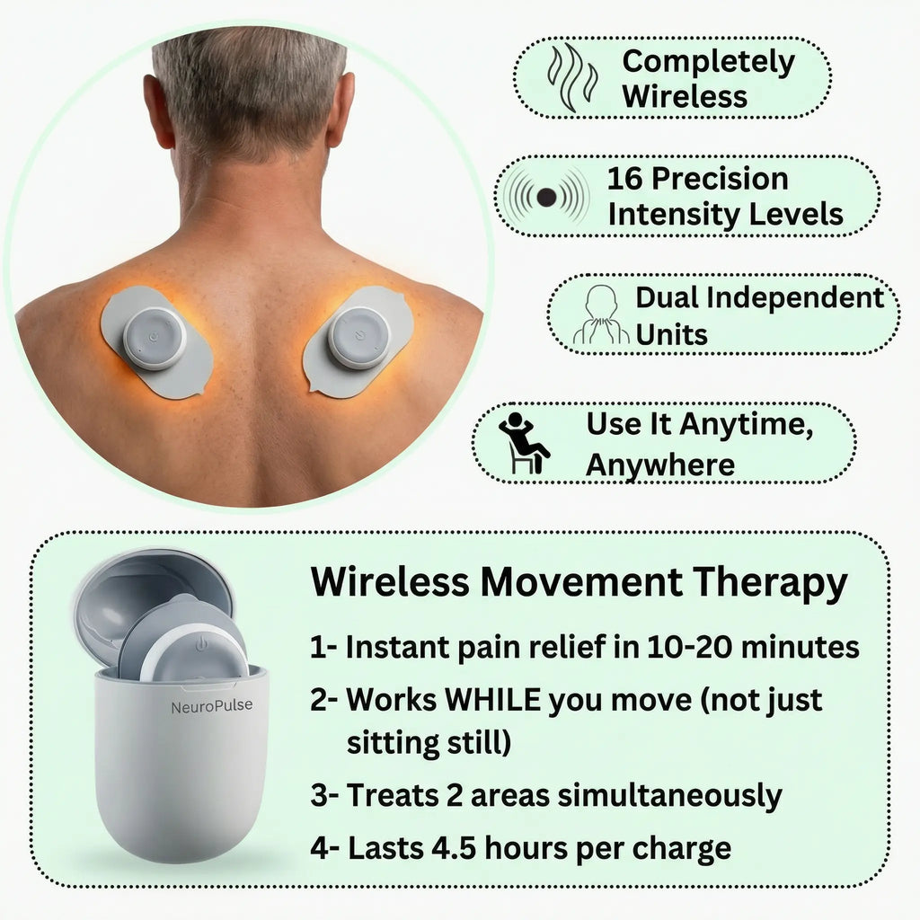 Cordless Muscle Therapy Device With Six Modes And Sixteen Levels Of Intensity