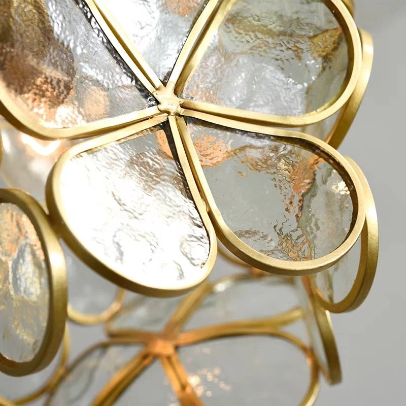 Blomstret glasvedhæng