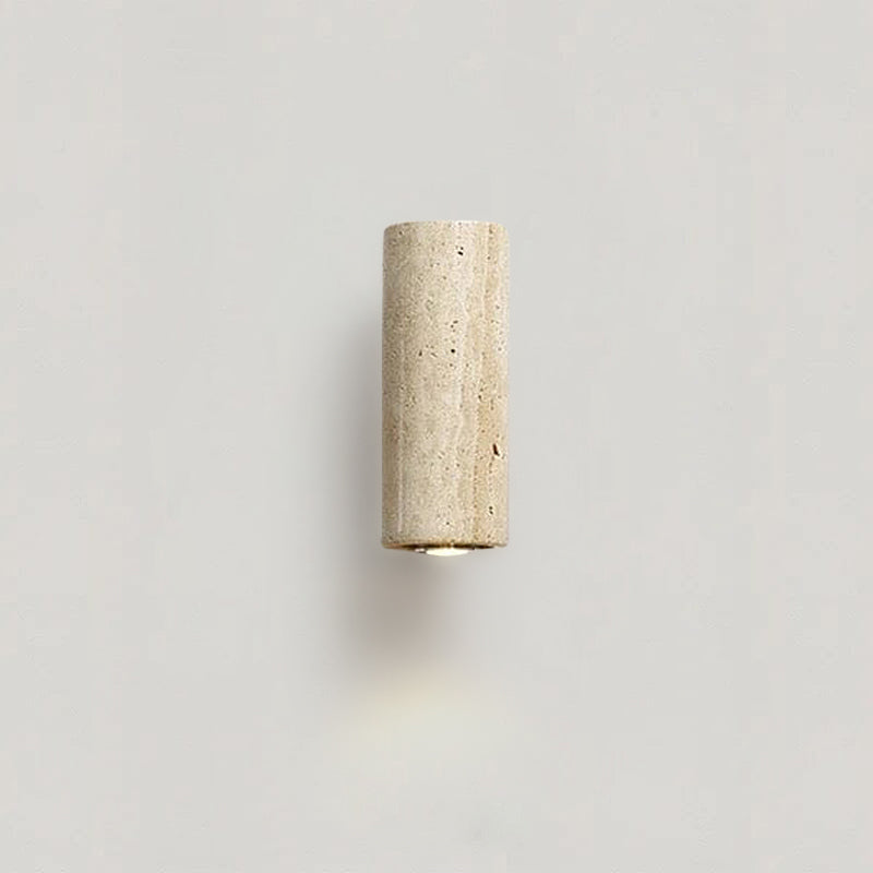 Ebenholz Travertin Wandleuchte