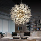Asterra Modern Crystal Dandelion Pendant Ceiling Light