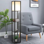 Rowan | Stehlampe mit Regalen