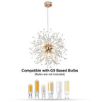 Asterra Modern Crystal Dandelion Pendant Ceiling Light